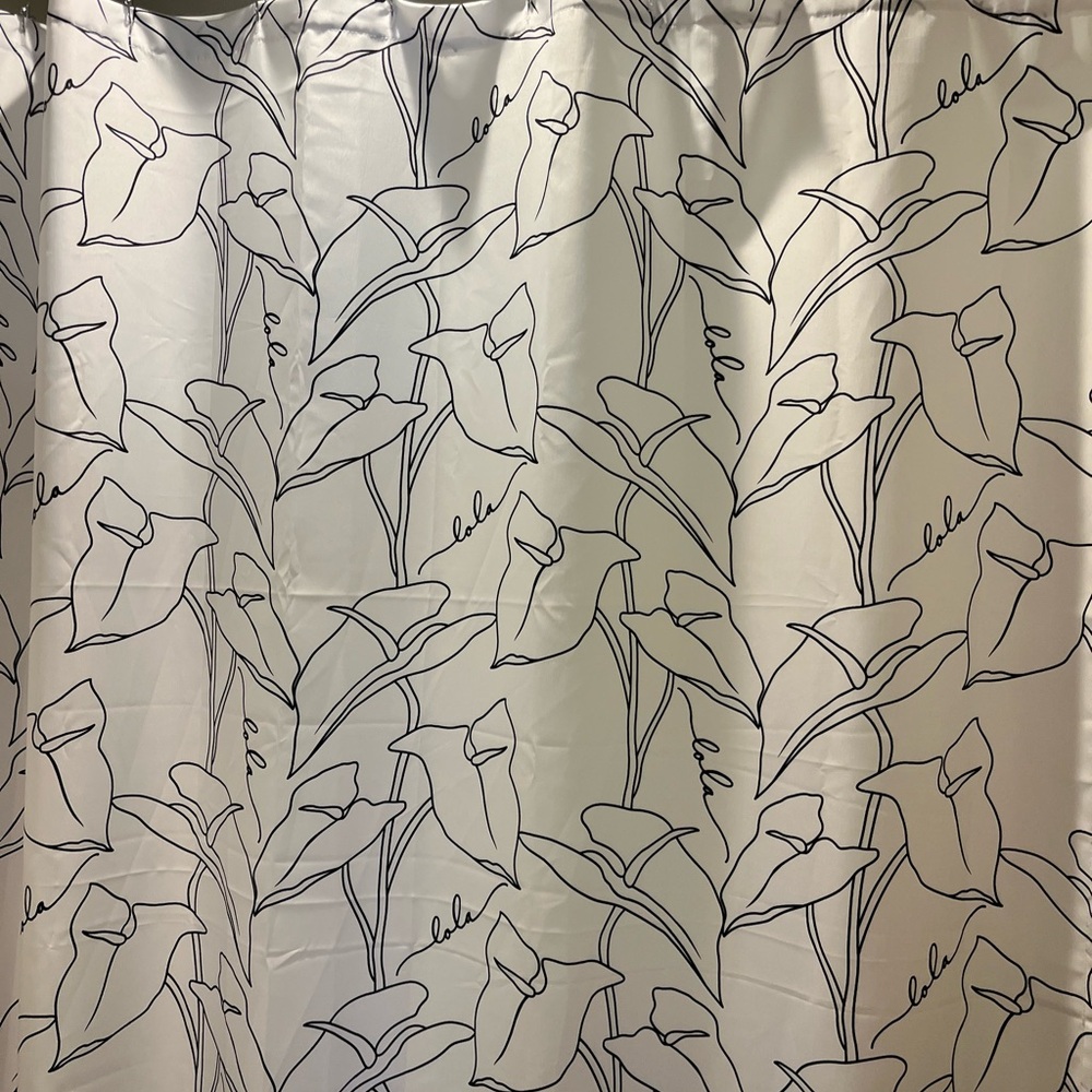 Elegant Cream Botanical Shower Curtain for a Chic Bath